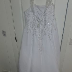 David's Bridal Wedding Dress size 26 w